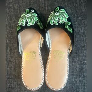 COPY - Vintage beaded house slippers